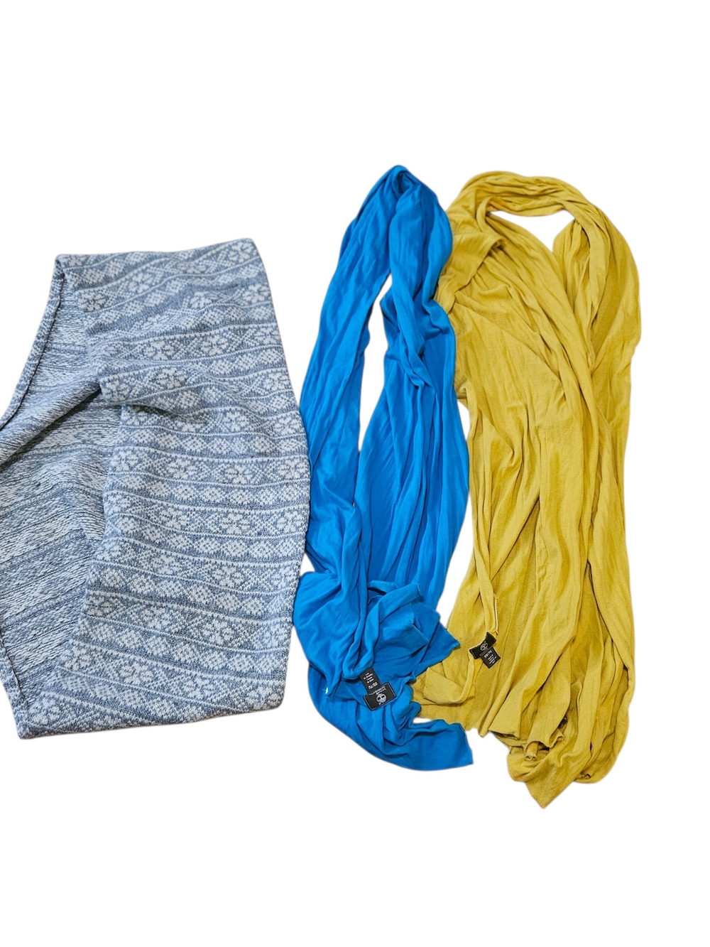 Timberland Blue and Mustard Yellow Women’s Scarves Set
